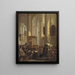Interior of a Dutch church - Rutger van Langevelt — framed artwork on a wall
