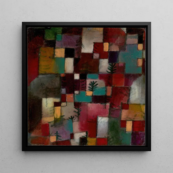 Rythmes Rouge-Vert et Violet-Jaune - Paul Klee