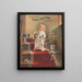 Bonjour, complimenten van Ferd Neumer - Sackett Wilhelms Litho — ingelijst kunstwerk aan de muur