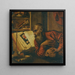 van Sint-Jerome in zijn studeerkamer - Volgeling van Marinus van Reymerswaele — ingelijst kunstwerk aan de muur