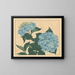 Hortensia - Sakai Hōitsu — ingelijst kunstwerk aan de muur