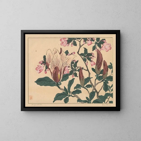 Magnolia - Sakai Hōitsu — ingelijst kunstwerk aan de muur