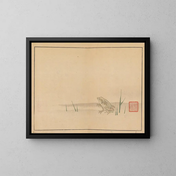 Sakai Hoitsu, bloemen- en vogelschilderij 06 - Sakai Hōitsu — ingelijst kunstwerk aan de muur