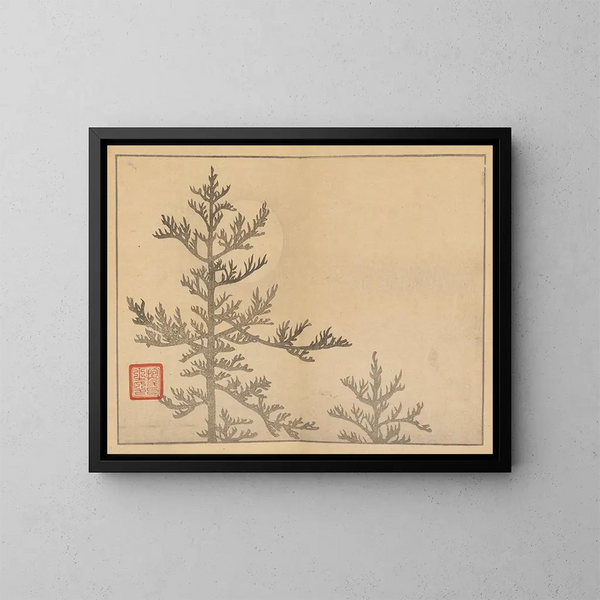 Sakai Hoitsu, schilderkunst 16 - Sakai Hōitsu — ingelijst kunstwerk aan de muur