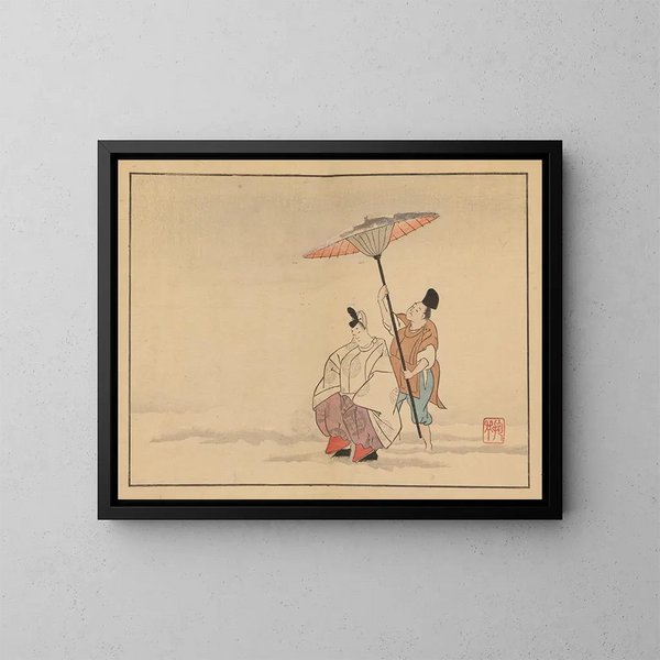Sakai Hoitsu, schilderkunst 18 - Sakai Hōitsu — ingelijst kunstwerk aan de muur