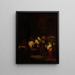 David and Bathsheba mourn their dead son - Salomon Koninck — framed artwork on a wall