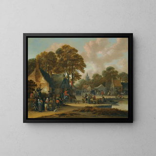 Salomon Rombouts - A Village Market Scene.webp