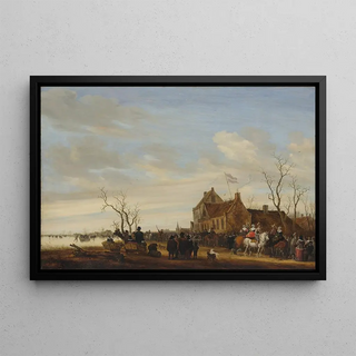 Salomon van Ruysdael - Drawing the Eel.webp