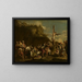 Kruisiging van Polyclète - Salvator Rosa — ingelijst kunstwerk aan de muur