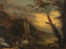 Figuren die vissen in een rotsachtig kustlandschap - Salvator Rosa — weergave van het kunstwerk