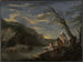 Landschap met zwemmers - Salvator Rosa — weergave van het kunstwerk