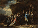 scène uit de Griekse geschiedenis: de stomme zoon van koning Crésus voorkomt dat de Perzen zijn vader doden - Salvator Rosa — weergave van het kunstwerk