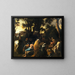 Het Toespraak van Sint Johannes de Doper - Salvator Rosa — ingelijst kunstwerk aan de muur