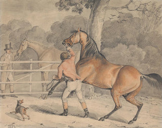 Samuel Alken - Trying the Mare.webp