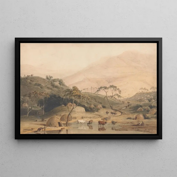 Samuel Daniell - A Kaffir Village.webp