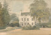 Een wit huis in een tuin - Samuel Davis — weergave van het kunstwerk