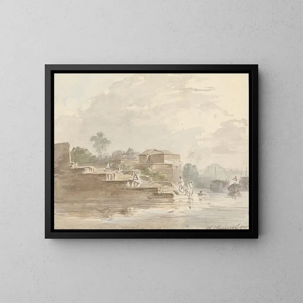 À Chinsurah - Samuel Davis — ingelijst kunstwerk aan de muur