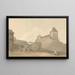 Kasteel in Dieppe, Normandië - Samuel Davis — ingelijst kunstwerk aan de muur