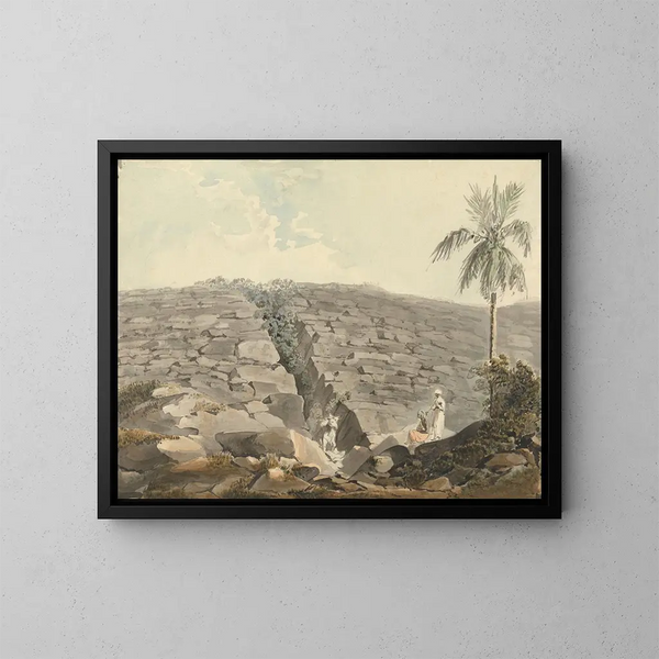 Fente dans une formation de roches - Samuel Davis — ingelijst kunstwerk aan de muur