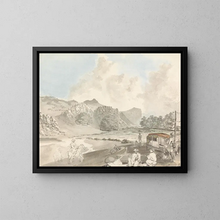 En India in maart - Samuel Davis — ingelijst kunstwerk aan de muur