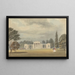 Kerkgebouw, frontaal en gedeeltelijk rechtszicht, Ayot St Lawrence, Hertfordshire - Samuel Davis — ingelijst kunstwerk aan de muur