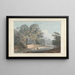 van Rivierlandschap met rotsen en cipieren - Samuel Davis — ingelijst kunstwerk aan de muur