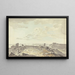 Fort en ruïne op een rivier - Samuel Davis — ingelijst kunstwerk aan de muur