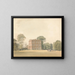 zijaanzicht van het huis Ayot, Hertfordshire - Samuel Davis — ingelijst kunstwerk aan de muur