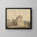 La Fin du pont ruiné à Rouen - Samuel Davis — ingelijst kunstwerk aan de muur