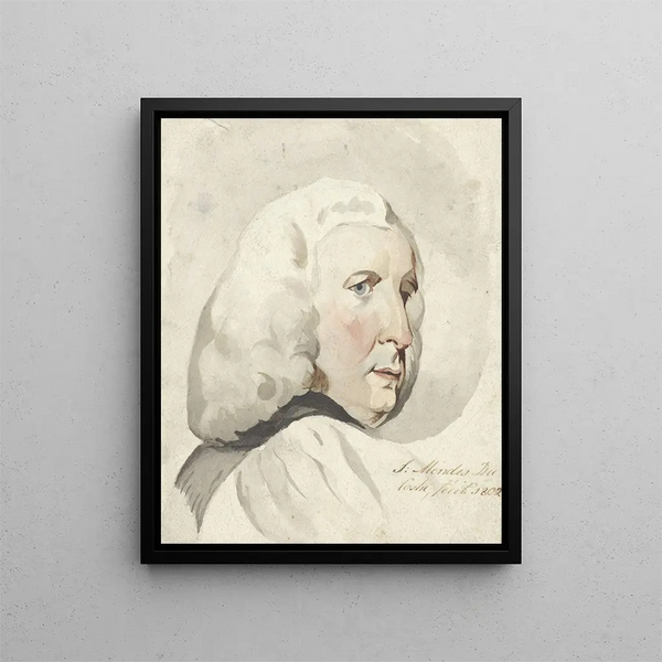 Samuel Henri Mendes da Costa - Hoofd van een man naar rechts.webp