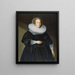Portret van een vrouw - Samuel Hoffmann — ingelijst kunstwerk aan de muur