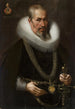 Portret van een man met franje - Samuel Hofmann — weergave van het kunstwerk
