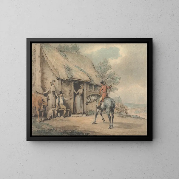 Terug naar huis - Samuel Howitt — ingelijst kunstwerk aan de muur