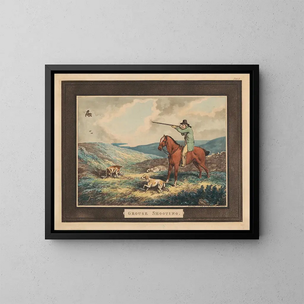 Jacht op fazanten - Samuel Howitt — ingelijst kunstwerk aan de muur
