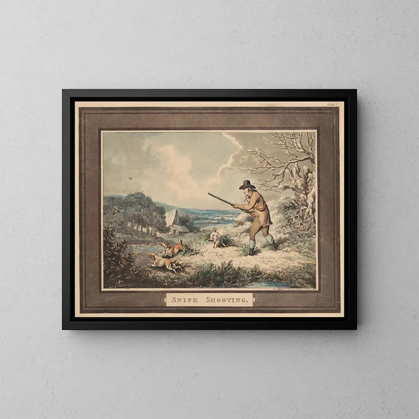 Jacht op de tureluur - Samuel Howitt — ingelijst kunstwerk aan de muur
