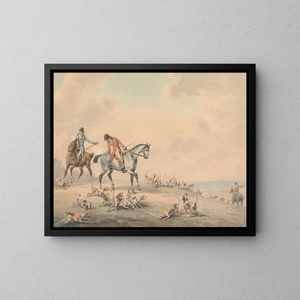 Le Chèque - Samuel Howitt — ingelijst kunstwerk aan de muur
