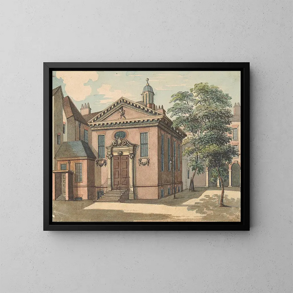 Auberge des lions - Samuel Ireland — ingelijst kunstwerk aan de muur
