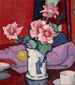 Chinese vaas met rozen - Samuel John Peploe — weergave van het kunstwerk