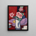 Chinese vaas met rozen - Samuel John Peploe — ingelijst kunstwerk aan de muur