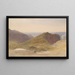 op de noordkust van Devon, Lundy-eiland op de achtergrond - Samuel Palmer — ingelijst kunstwerk aan de muur