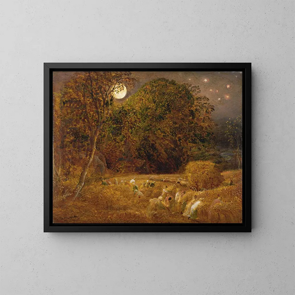 De Maansikkel van de oogst - Samuel Palmer — ingelijst kunstwerk aan de muur