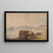 eiland van Drakes, Plymouth - Samuel Prout — ingelijst kunstwerk aan de muur