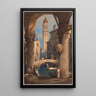 Samuel Prout - San Giorgio dei Greci Seen from an Arcade.webp
