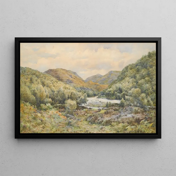Samuel William Oscroft - The Heather Pool On The River Kirkaig Sutherland.webp