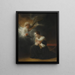 L'Annonciation de la Mort de la Vierge - Samuel van Hoogstraten — framed artwork on a wall