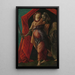 Judith met het hoofd van Holofernes - Sandro Botticelli — ingelijst kunstwerk aan de muur