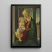 La Vierge à l'Enfant - Sandro Botticelli — ingelijst kunstwerk aan de muur