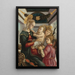 La Vierge à l'Enfant avec des anges - Sandro Botticelli — ingelijst kunstwerk aan de muur
