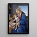 La Vierge à l'Enfant, La Madone du livre - Sandro Botticelli — ingelijst kunstwerk aan de muur