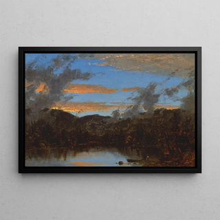 Sanford Robinson Gifford - Mist Rising at Sunset in the Catskills.webp